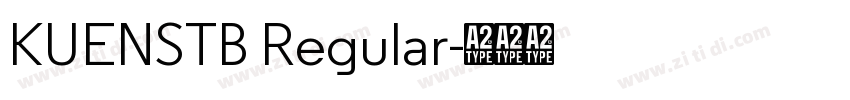 KUENSTB Regular字体转换